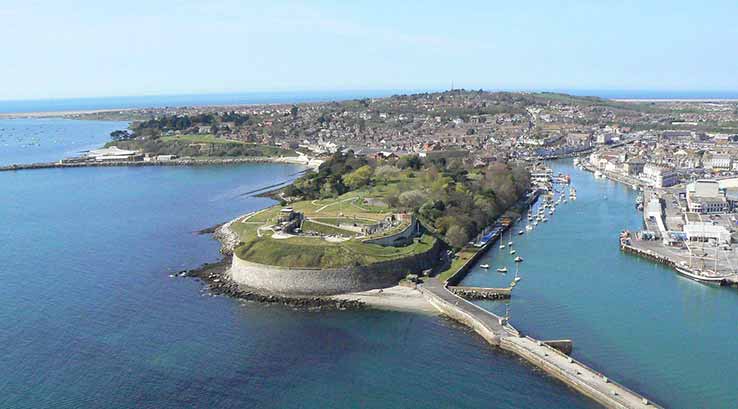 aerial view of nothe fort