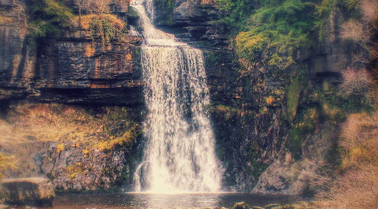 Thornton Force Waterfall on the Ingleton Waterfalls Trail