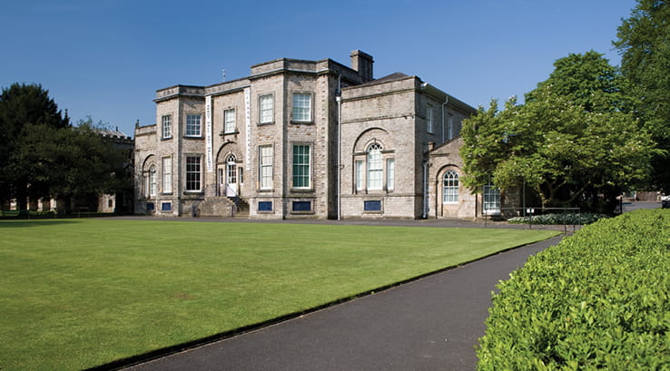 The exterior of Abbot Hall Art Gallery in the Lake District
