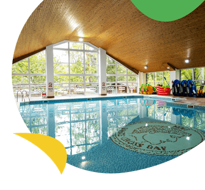 The indoor swimming pool at White Cross Bay Holiday Park