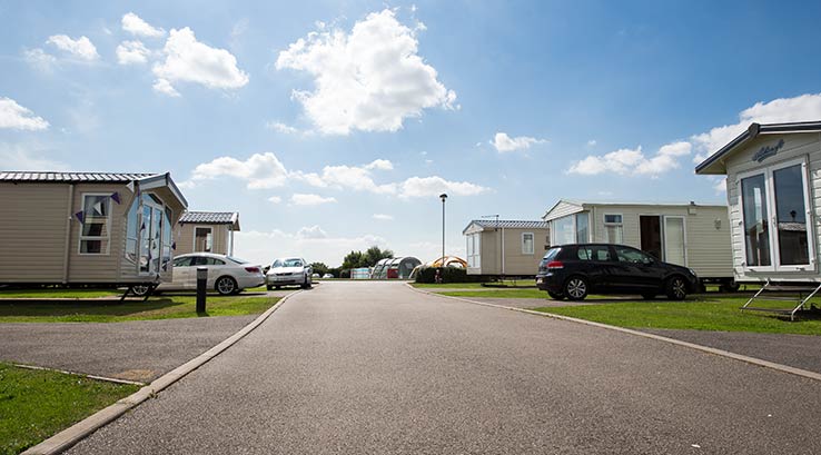 Caravans at Withersea Sands holiday park