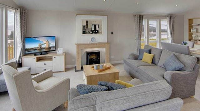 Lavish and Luxurious lodge living room
