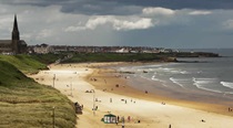 A view overlooking Longsands Beach in Tynemouth