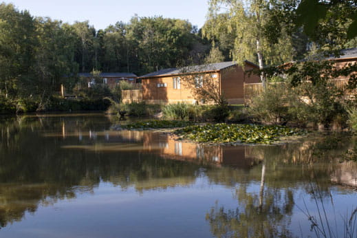 Lodge alongside the lake