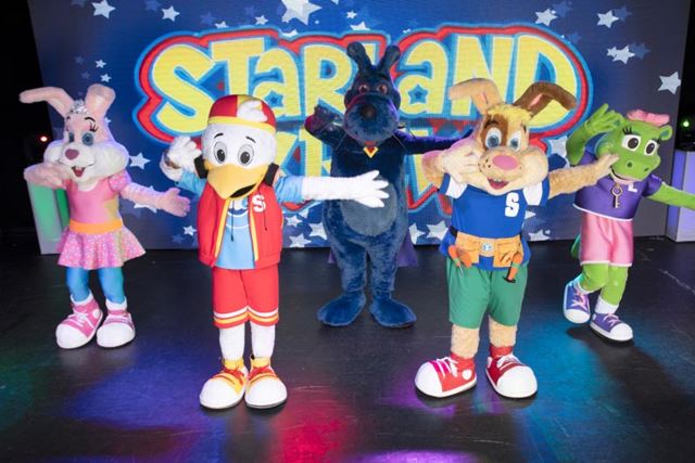 Starland Crew on stage at Parkdean Resorts