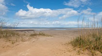 A beautiful Scottish beach and sand dunes